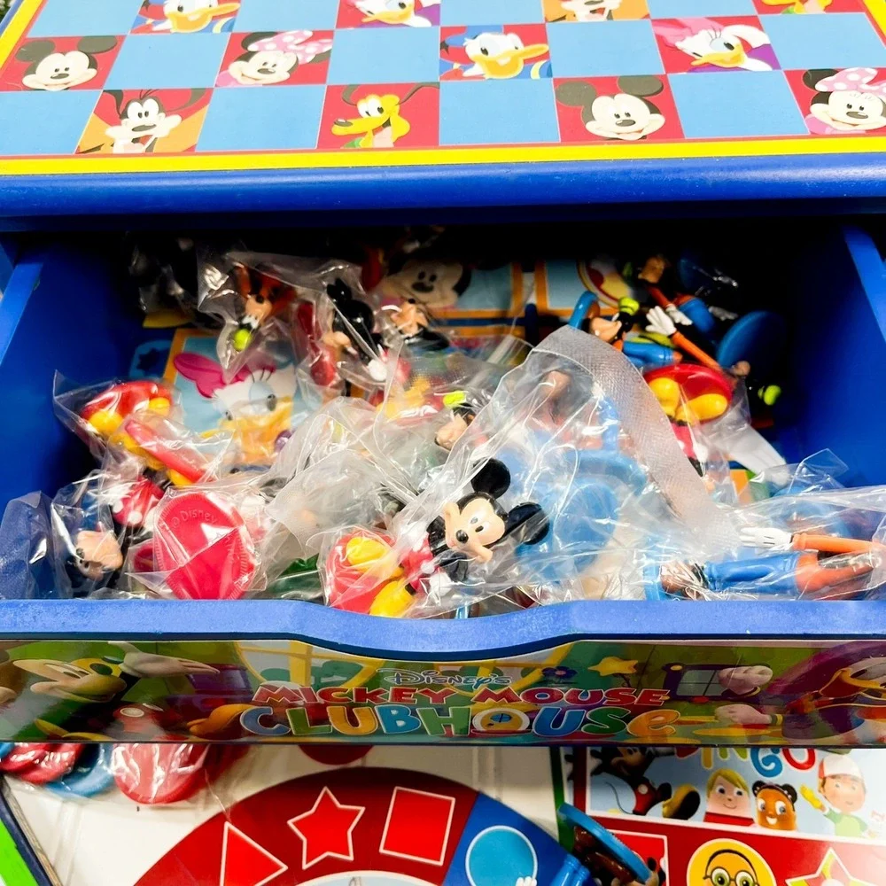 Disney Mickey Mouse Clubhouse Game House w/8 Games‎ Mickey and Goofy Pieces